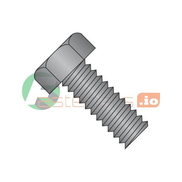 Newport Fasteners #10-24 x 3/4 in Slotted Hex Machine Screw, Black Oxide Steel, 5000 PK 769939 - main